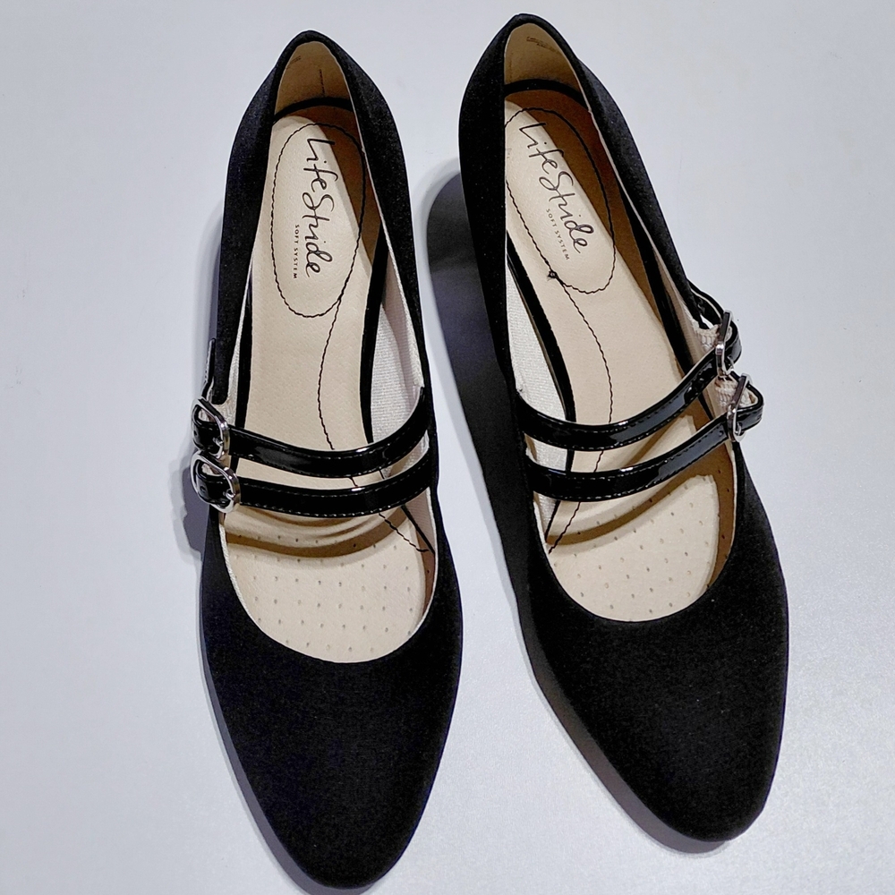 LIFE STRIDE Women's True Mary Jane Block Heel Pumps - 8.5M